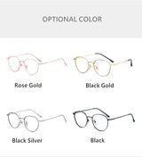 YIMARUILI New Titanium Alloy Wide-Rim Glasses Frame Men Round Retro Myopia Optical Prescription Eyeglasses Frame Women 80047
