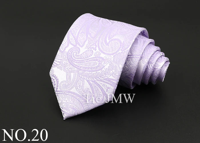 Classic Silk Men Tie Plaid Stripe Floral Ties Formal Wear Business Suit Jacquard Necktie Wedding Party Gift Daily Accessories