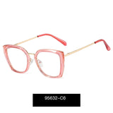 Blue Light Blocking Glasses Frame Women Fashion Eyewear Prescription UV400 Stylish Female Optical Spectacles Anti-Reflective