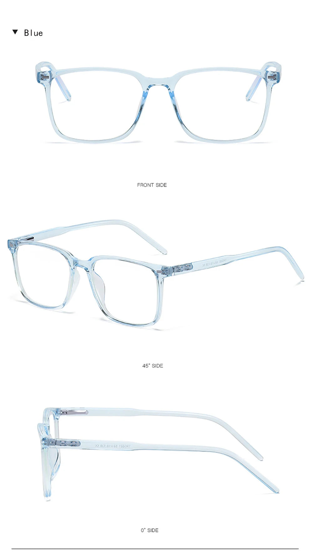 2025 Trending Blue Light Blocking Men's Glasses Gaming TR90 Matte Black Anti Ray Eyeglasses Computer Transparent Fashion Eyewear