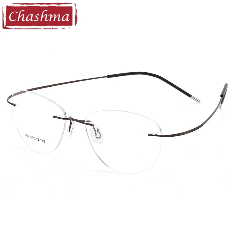 Titanium Prescription Glasses Ultra Light Eyewear Optical Glasses Frame for Male and Female Clear Lenses