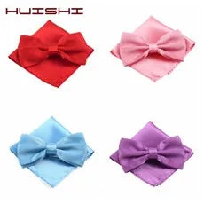 Corbata de marca de moda hecha a mano, sólida, con pañuelo y gemelos, para hombre, corbata, traje, camisa, accesorios de boda, regalos para hombre.