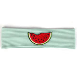 6 Months-3 Years Old Kids Headband Pure Color Cute Watermelon Pattern Soft Elastic Headwear Loose HeadWrap for Boys and Girls