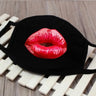 Korean Funny Expression Smile Creative Mouth Face Mask For Mouth Black Kpop Unisex Kawaii Face Mouth Muffle Mask Cotton Fashion