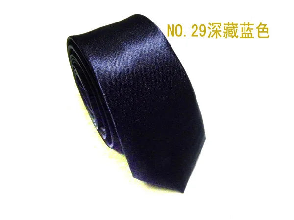 2019 Tie for Men women Slim Tie Solid color Necktie Polyester Narrow Cravat Party Formal Ties Fashion mens ties camisas mujer