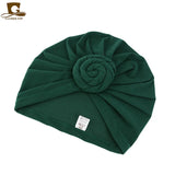 New Women cotton top knotted turban hat bonnet Hijab chemo cap headbands Female Muslim Hat Head Cover Night Cap Hair Accessories