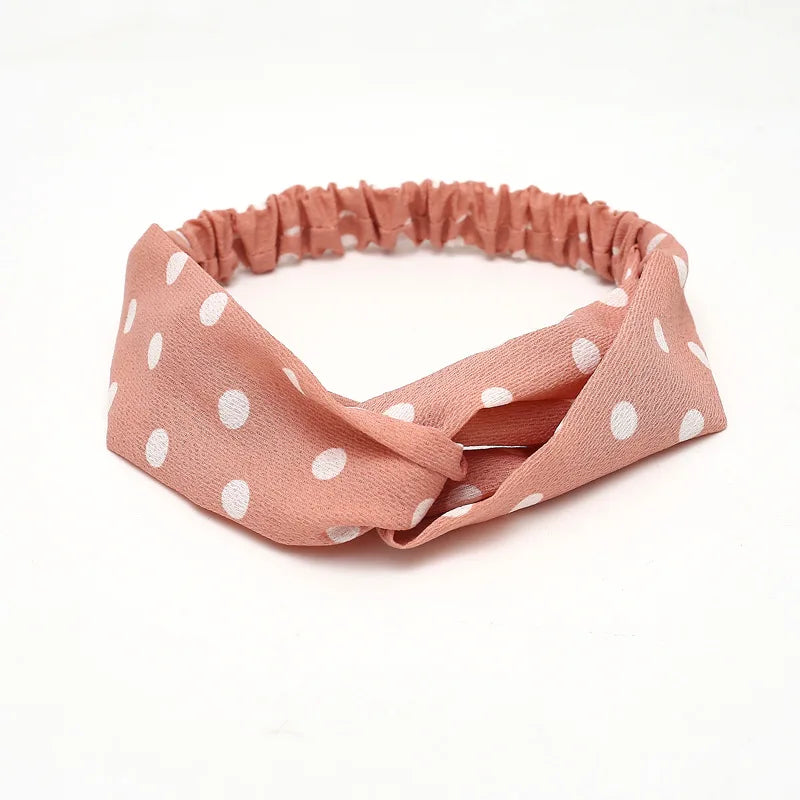 2020 Fashion Bohemian Headband Print Hairbands For Women Girls Vintage Cross Knot Turban Bandanas Headwear Hair Accessories
