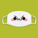 Cotton Kawaii Funny Anime Expression Mouth Face Mask Smile Breathable Masks For Korean Unisex Face Mouth Muffle Mask Accessories