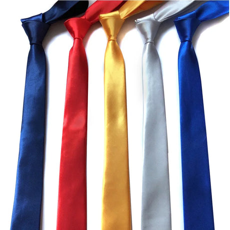 2019 Tie for Men women Slim Tie Solid color Necktie Polyester Narrow Cravat Party Formal Ties Fashion mens ties camisas mujer