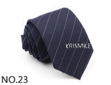 Hot Sale Mens Ties Classic Cotton 6CM Handmade Skinny Neck Ties Slim Plaid Striped Ties For Formal Business Wedding Party Gravat