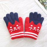 2019 Brand New Child Kids Baby Girls Boys Winter Knitted Gloves Cartoon Warm Mittens Toddlers Outdoor Cartoon Cats Cute Gloves