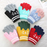 2019 Brand New Child Kids Baby Girls Boys Winter Knitted Gloves Cartoon Warm Mittens Toddlers Outdoor Cartoon Cats Cute Gloves