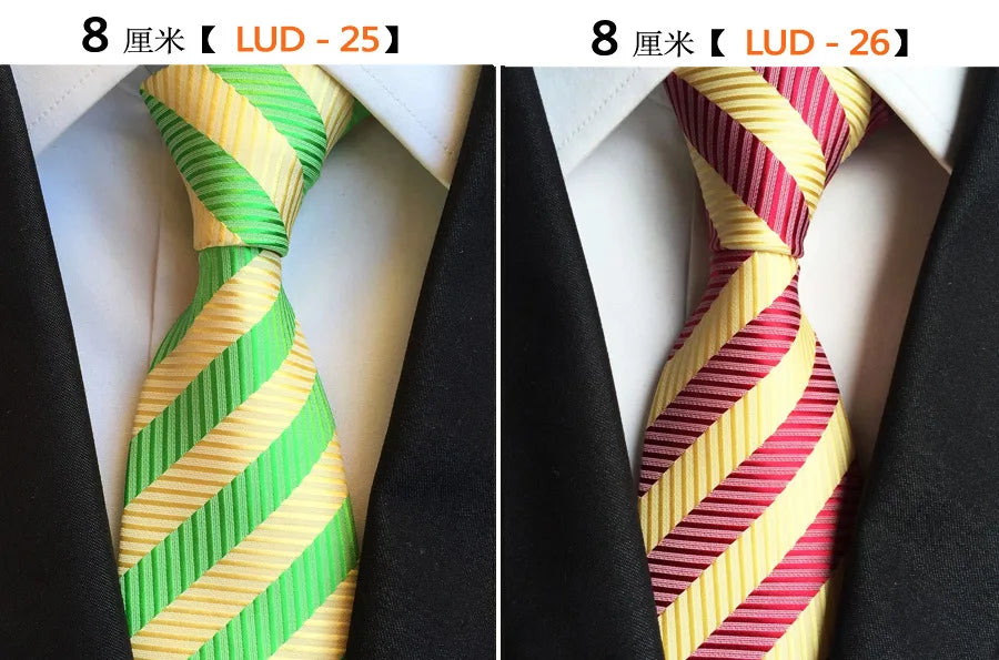 68 Colors NEW 8cm Tie for Man  Tie Luxury Striped Flower Business Neck Tie Suit Cravat Wedding Party Necktie Men Gift