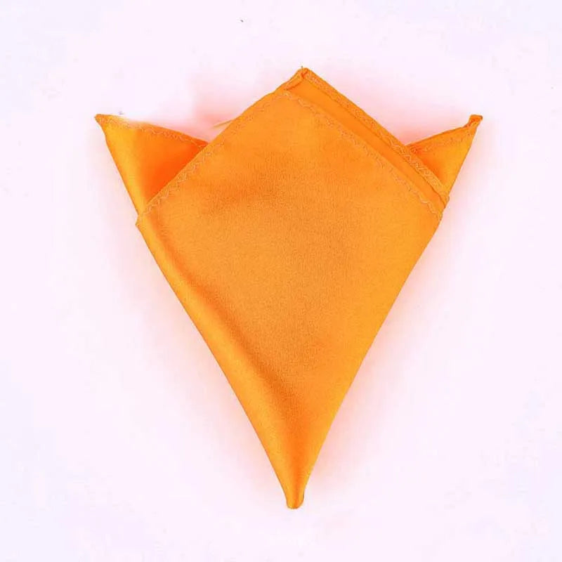 Satin Handkerchief For Men Candy Color Mens Suits Pocket Square Business Chest Towel Hanky Suit Napkin Solid  Sale