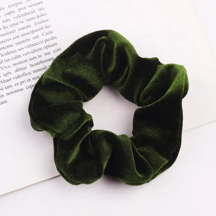 Velvet Scrunchie Women Girls Elastic Hair Rubber Bands Accessories Gum For Women Tie Hair Ring Rope Ponytail Holder Headdress