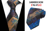 New Design Paisley Plaid Jacquard Woven Silk Mens Ties Neck Tie 8cm Striped Ties for Men Business Suit Business Wedding Party