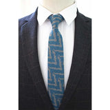 JEMYGINS Original High Quality Cotton 2.4'' Skinny Plaid Solid Cashmere Tie Wool Men Neck Tie For Youth Working Meeting