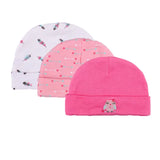 New Born Baby Boy Hats 3/5Pieces Cotton Baby Girls Hats Cartoon 0-6Months Unisex Soft Solid Color Infant Accessories