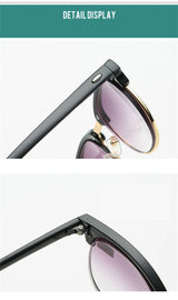 Men Women Students Myopia Sunglasses Metal Half Frame Nearsighted Gray Lens Glasses -0.5 -1 -1.5 -2 -2.5 -3 -3.5 -4 -4.5 -5 -6