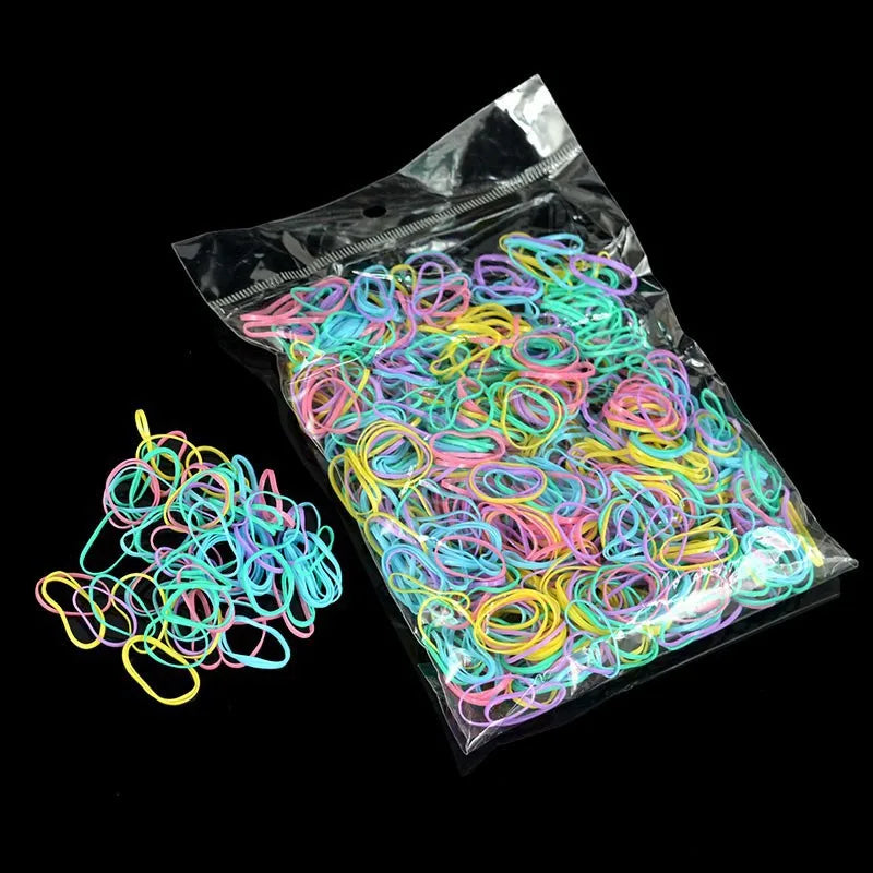 YWHUANSEN About 1000pcs/bag (small package) New Child Baby TPU Hair Holders Rubber Band Elastics Girl's Tie Gum Hair Accessories