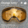 Sunny Cloudy Lens for ski goggles GOG-201 anti-fog UV400 large spherical ski glasses snow goggles eyewear lenses(Only Lens)