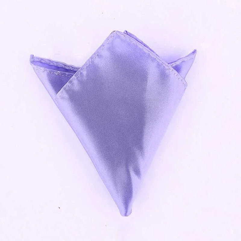 Satin Handkerchief For Men Candy Color Mens Suits Pocket Square Business Chest Towel Hanky Suit Napkin Solid  Sale