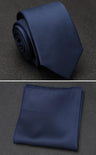 XGVOKH Men Tie Cravat Set Fashion Wedding Ties for Men Hanky Necktie Dot Striped Gravata Jacquard Tie Social Party Accessories