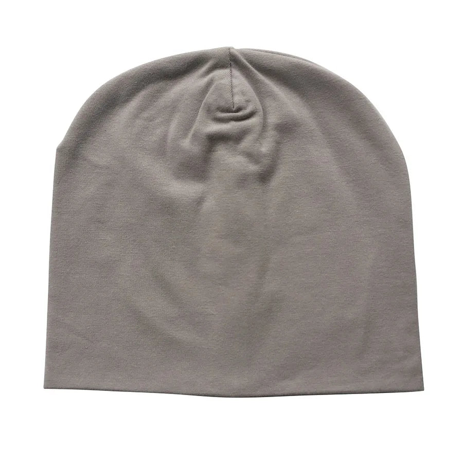 Cotton Newborn Baby Hat Girl Boy Cap Newborn 0-2Years Kids Beanie Candy Color White Black Cotton Casual Nightcap Children Cap