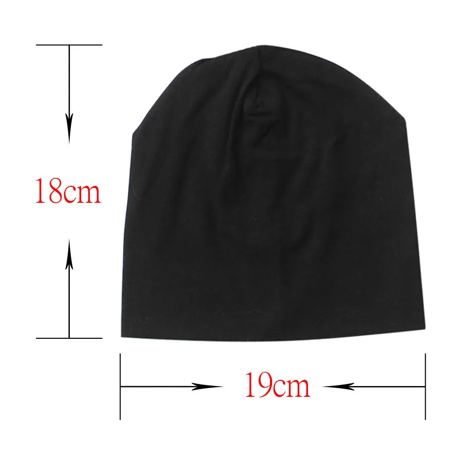 Cotton Newborn Baby Hat Girl Boy Cap Newborn 0-2Years Kids Beanie Candy Color White Black Cotton Casual Nightcap Children Cap