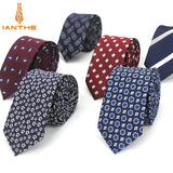 Luxury Men's Anchor Woven Pattern Ties for Men's Slim Neckties Polyester Jacquard Skinny Neck Tie Wedding Corbata Gravata Ties