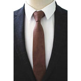 JEMYGINS Original High Quality Cotton 2.4'' Skinny Plaid Solid Cashmere Tie Wool Men Neck Tie For Youth Working Meeting