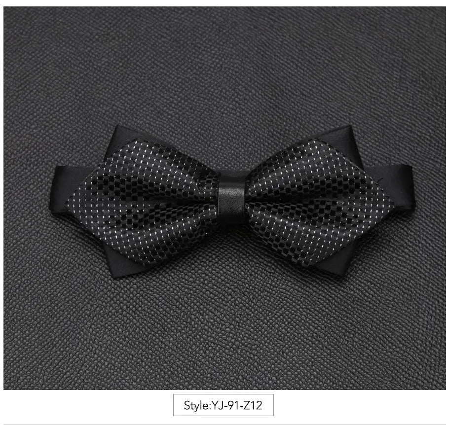 Men Bowtie Newest Butterfly Knot Mens Accessories Luxurious Bow Tie Black Cravat Formal Commercial Suit Wedding Ceremony Ties