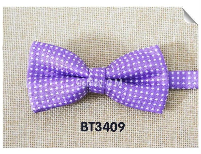 NEW Dots Children Bowtie Fashion Neckwear Adjustable Unisex Bow Tie for Boy and Girl Polyester Pre-Tied