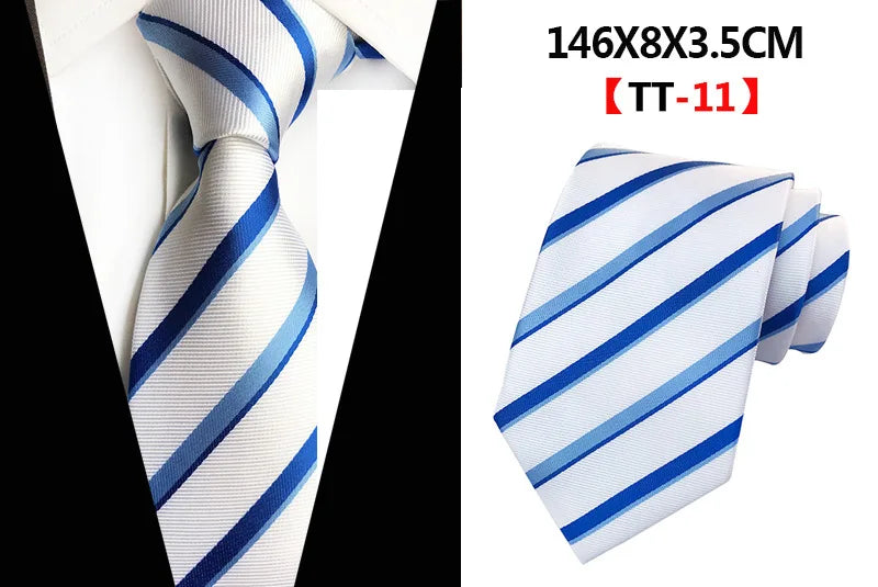 New Design Paisley Plaid Jacquard Woven Silk Mens Ties Neck Tie 8cm Striped Ties for Men Business Suit Business Wedding Party