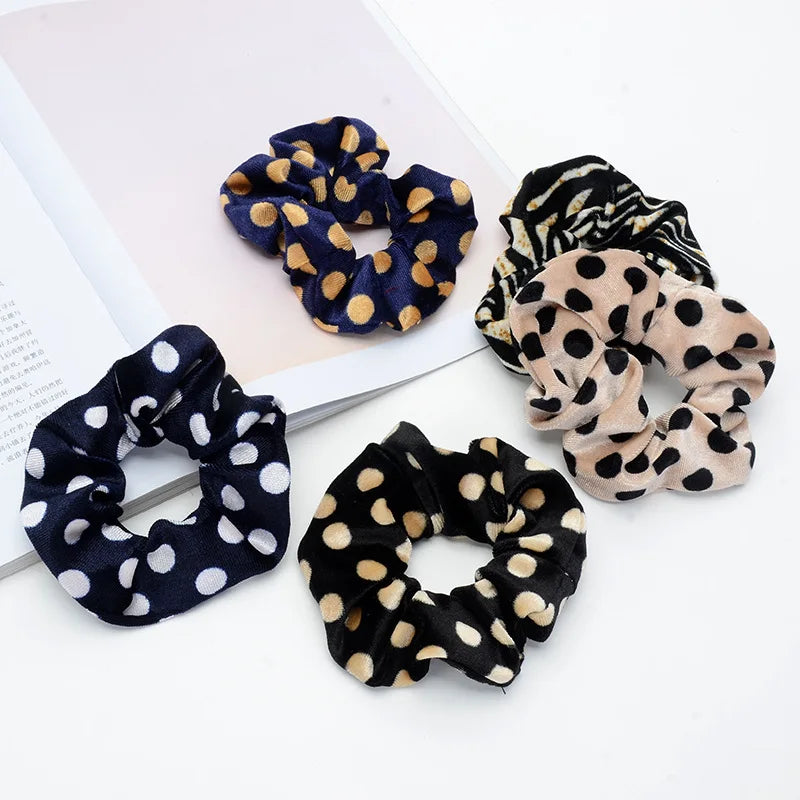 Velvet Scrunchie Women Girls Elastic Hair Rubber Bands Accessories Gum For Women Tie Hair Ring Rope Ponytail Holder Headdress