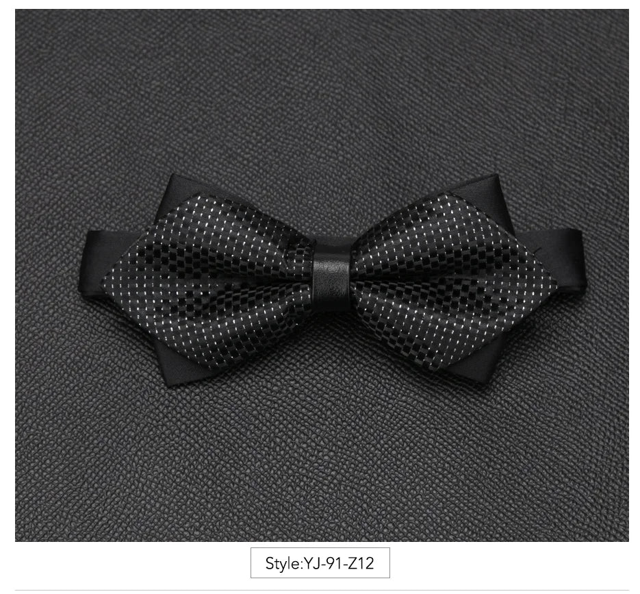 Men Bowtie Newest Butterfly Knot Mens Accessories Luxurious Bow Tie Black Cravat Formal Commercial Suit Wedding Ceremony Ties