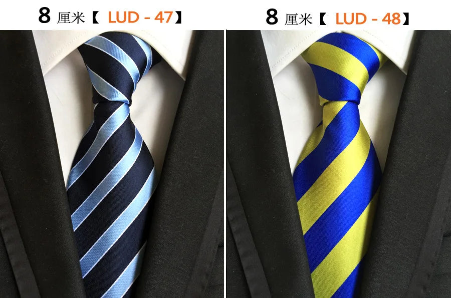 68 Colors NEW 8cm Tie for Man  Tie Luxury Striped Flower Business Neck Tie Suit Cravat Wedding Party Necktie Men Gift