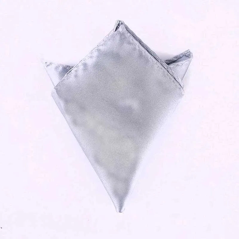 Satin Handkerchief For Men Candy Color Mens Suits Pocket Square Business Chest Towel Hanky Suit Napkin Solid  Sale