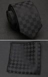 XGVOKH Men Tie Cravat Set Fashion Wedding Ties for Men Hanky Necktie Dot Striped Gravata Jacquard Tie Social Party Accessories