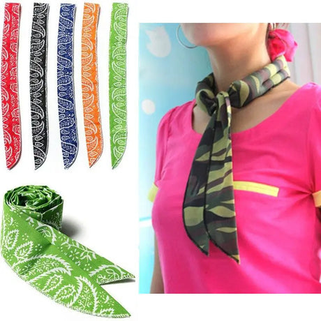 5 Styles Summer Neck Cooler Scarf Summer Body Ice Cool Cooling Wrap Tie Refreshing Bandana Headband Multifunction Wrist Towels