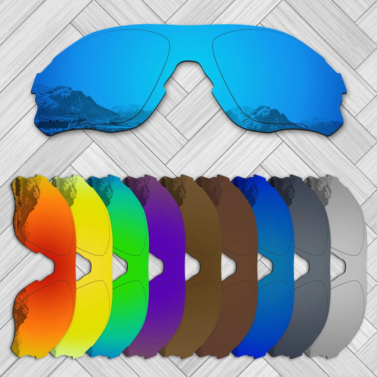 E.O.S 20+ Options Lens Replacement for OAKLEY EVZero Path OO9308 | EVZero Path Asian Fit OO9313-38mm Sunglass