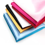Satin Handkerchief For Men Candy Color Mens Suits Pocket Square Business Chest Towel Hanky Suit Napkin Solid  Sale