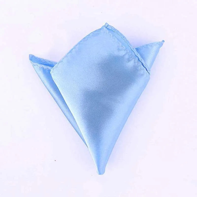 Satin Handkerchief For Men Candy Color Mens Suits Pocket Square Business Chest Towel Hanky Suit Napkin Solid  Sale