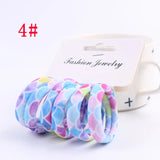 6PCS/Sett Cute Girls Elastic Hair Bands Scrunchies Ponytail Holder Rubber Bands Hair Ties Sweet Kids Hair Rope Hair Accessories