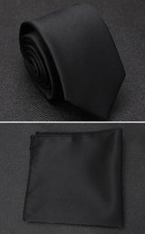 XGVOKH Men Tie Cravat Set Fashion Wedding Ties for Men Hanky Necktie Dot Striped Gravata Jacquard Tie Social Party Accessories