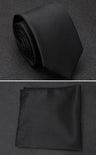 XGVOKH Men Tie Cravat Set Fashion Wedding Ties for Men Hanky Necktie Dot Striped Gravata Jacquard Tie Social Party Accessories