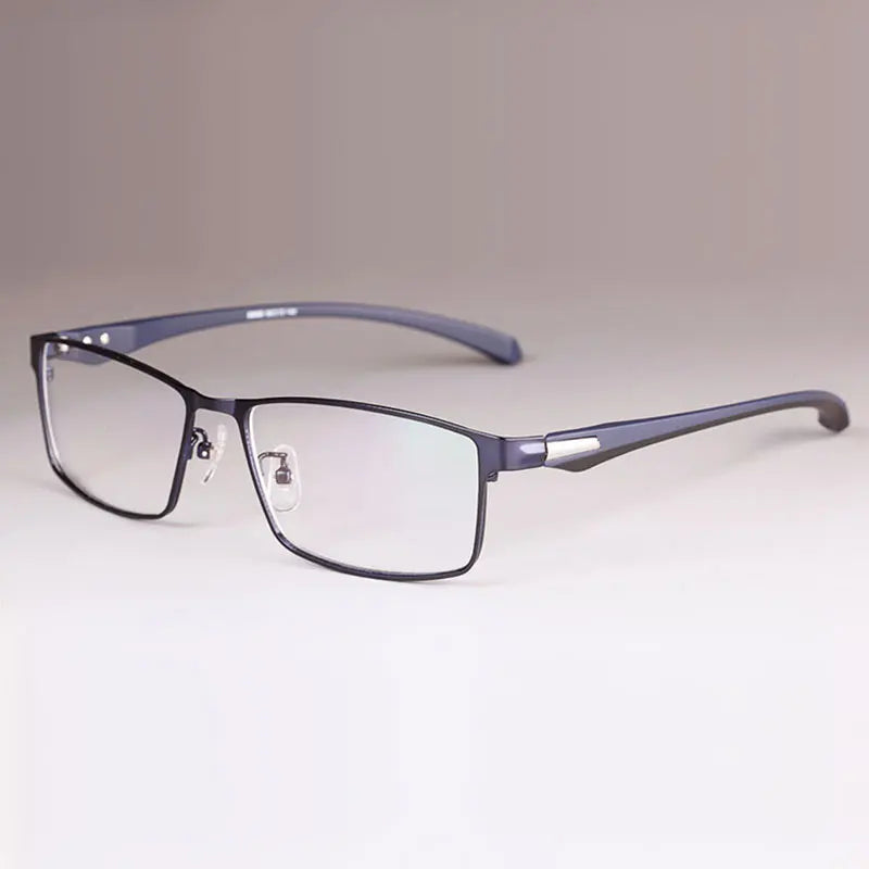 Men Titanium Alloy Eyeglasses Frame for Men Eyewear Flexible Temples Legs IP Electroplating Alloy Material,Full Rim and Half Rim