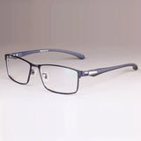 Men Titanium Alloy Eyeglasses Frame for Men Eyewear Flexible Temples Legs IP Electroplating Alloy Material,Full Rim and Half Rim