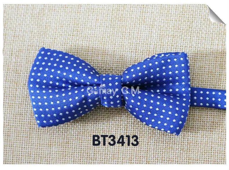 NEW Dots Children Bowtie Fashion Neckwear Adjustable Unisex Bow Tie for Boy and Girl Polyester Pre-Tied