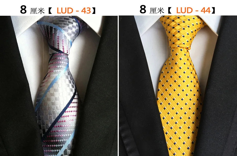 68 Colors NEW 8cm Tie for Man  Tie Luxury Striped Flower Business Neck Tie Suit Cravat Wedding Party Necktie Men Gift